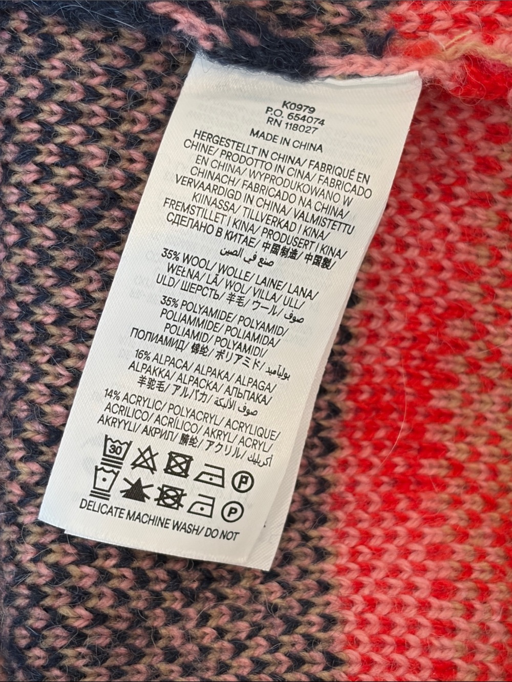 BODEN Patterned Button-Front Women's Cardigan Sweater - Picture 6 of 10